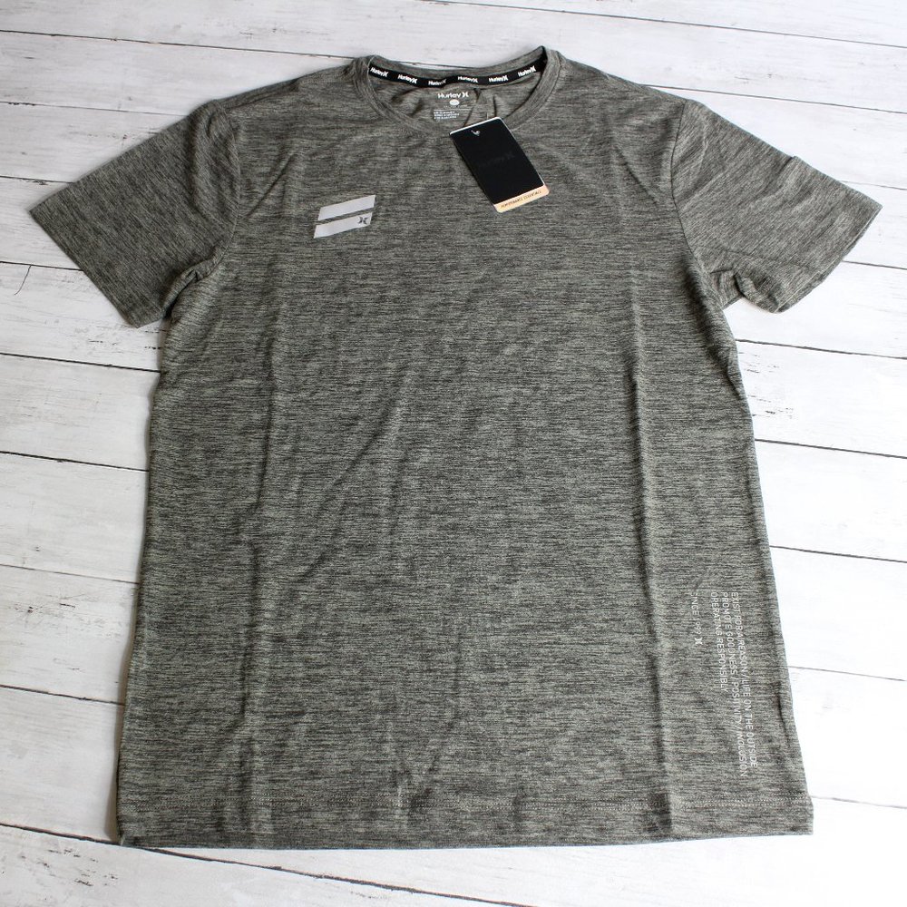 Hurley Men's Short Sleeve Athletic T Shirt Size S Green